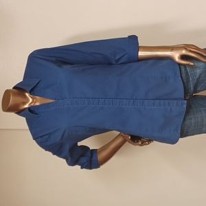 Vintage Riders by Lee Blue Ladies Contor Button Down Shirt